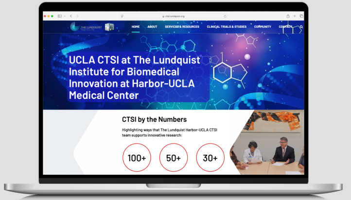 Image of the CTSI homepage.